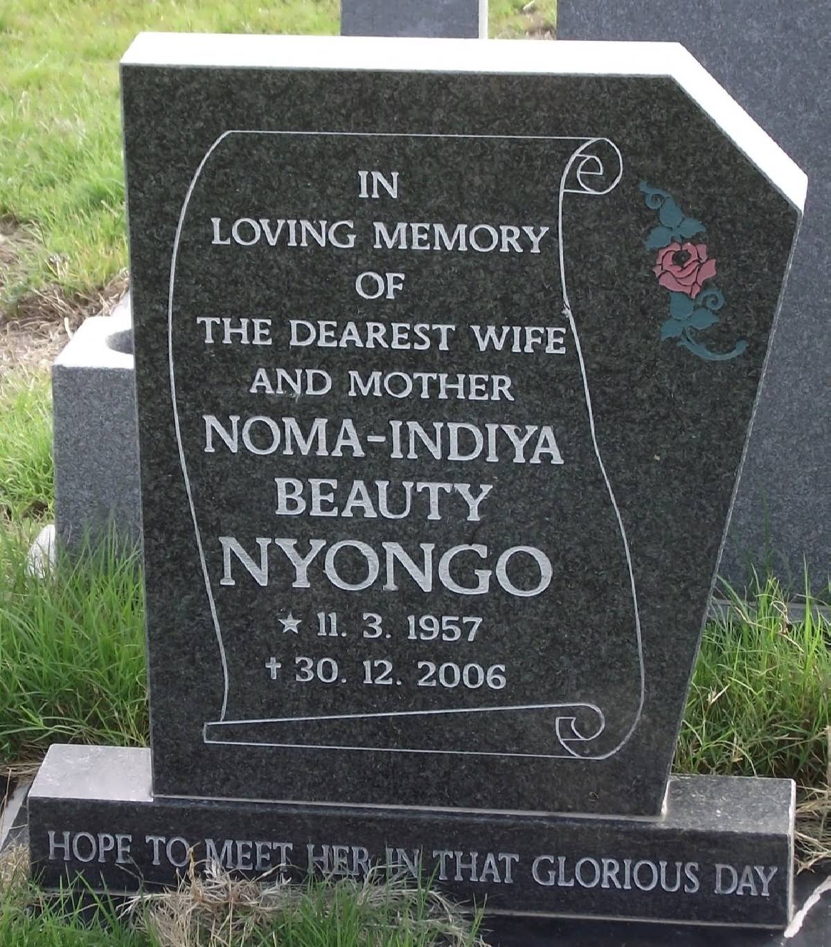 NYONGO Noma-Indiya Beauty 1957-2006