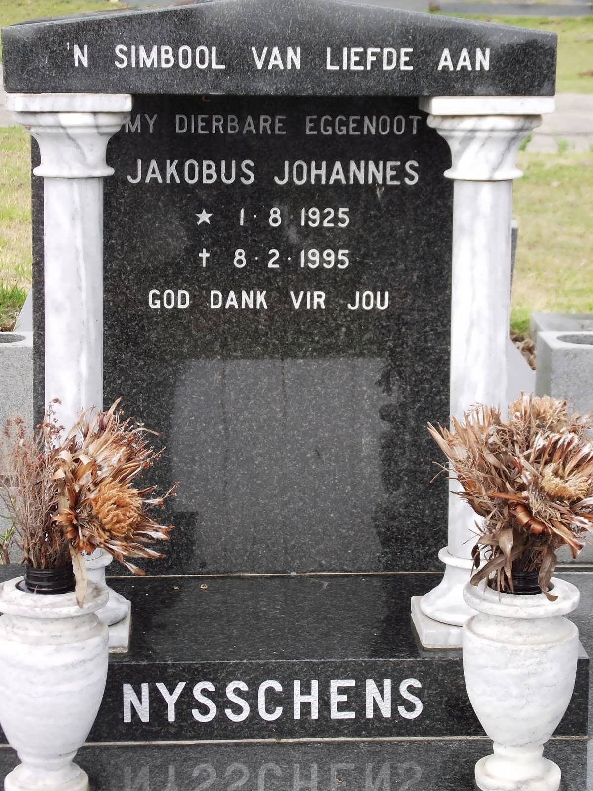 NYSSCHENS Jakobus Johannes 1925-1995