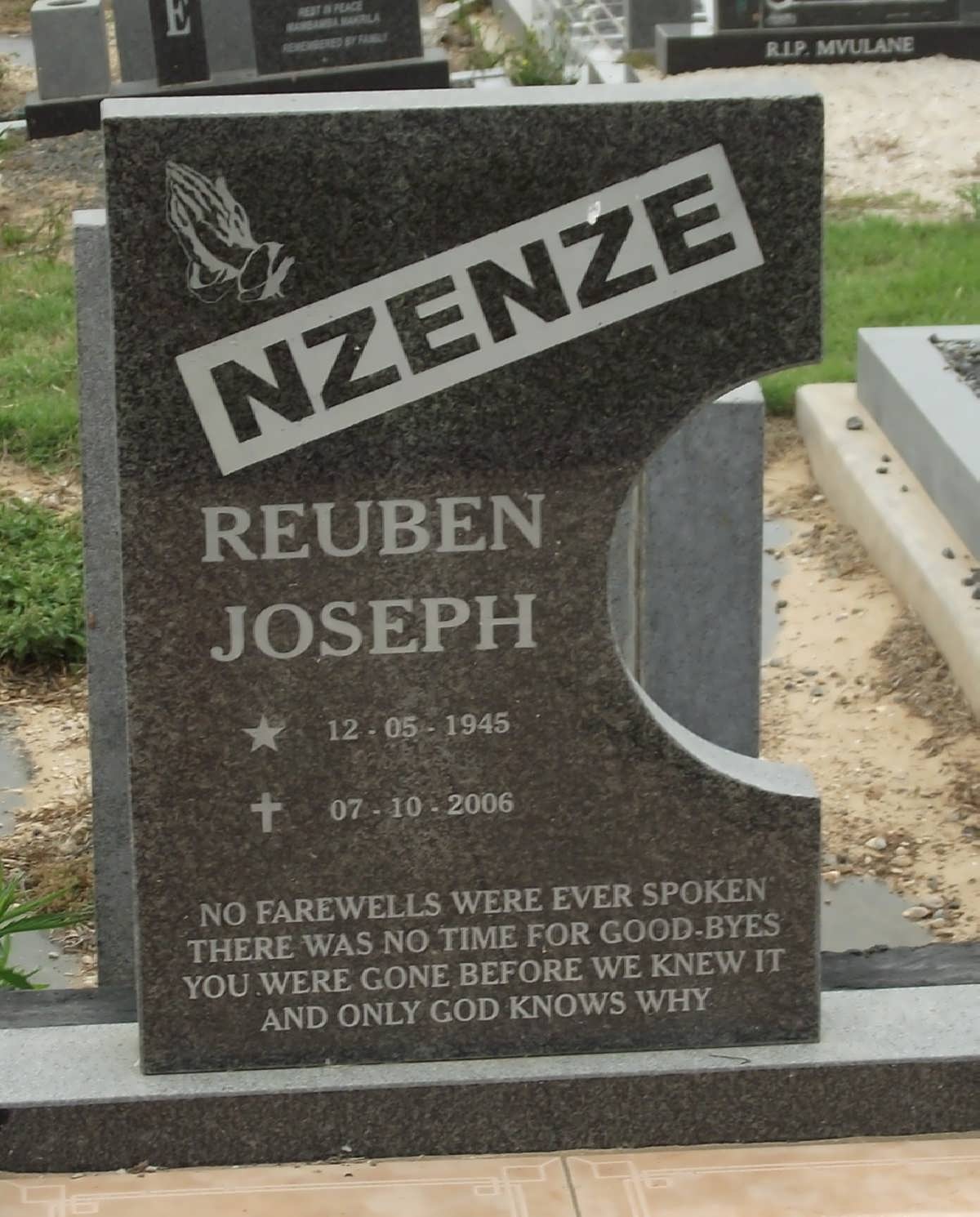 NZENZE Reuben Joseph 1945-2006