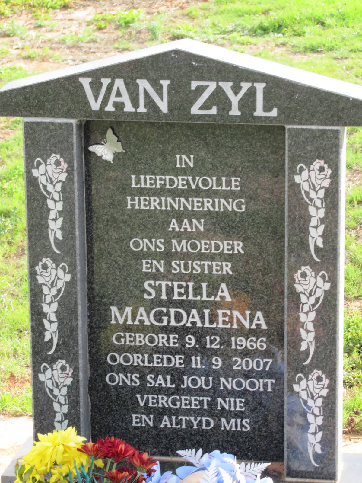 COETZER Stella Magdalena formerly VAN ZYL 1966-2007