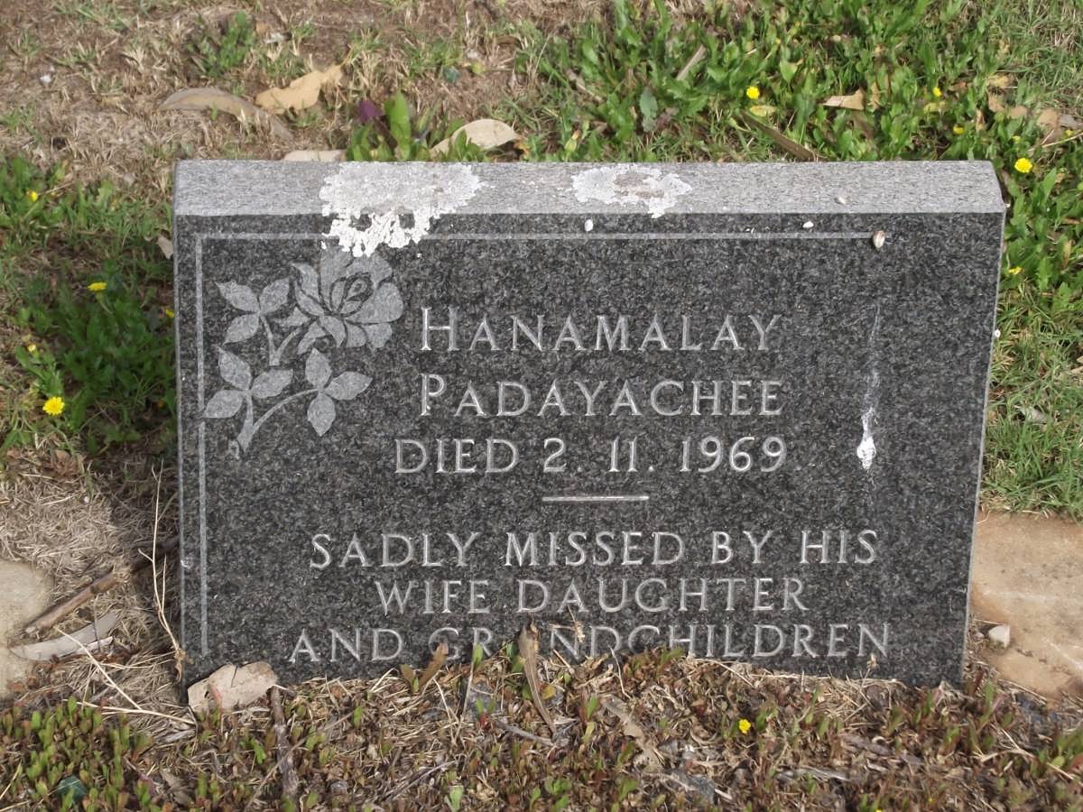 PADAYACHEE Hanamalay -1969