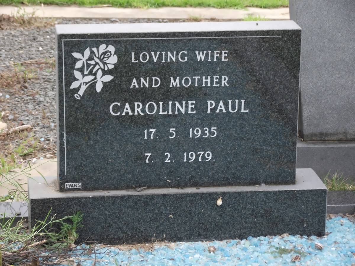 PAUL Caroline 1935-1979