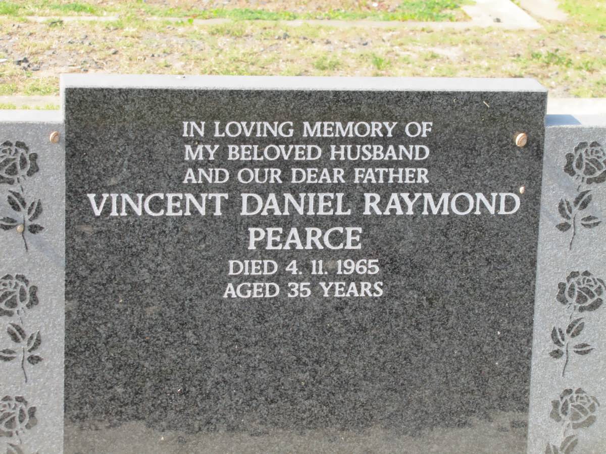 PEARCE Vincent Daniel Raymond -1965
