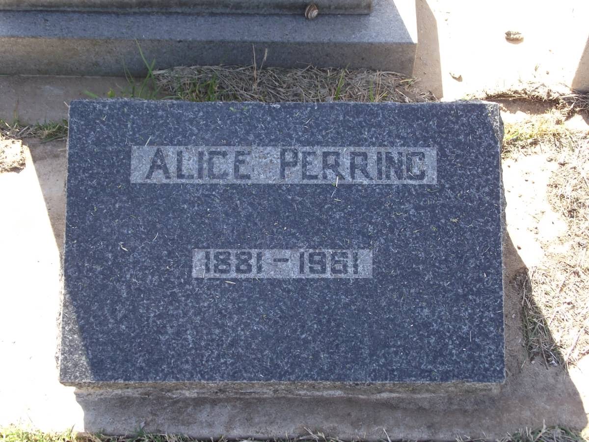 PERRING Alice 1881-1961