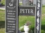 PETER Thobeka Violet 1936-2007