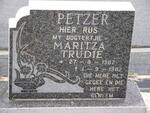 PETZER Maritza Trudie 1982-1982
