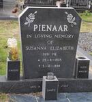 PIENAAR Susanna Elizabeth 1905-1998