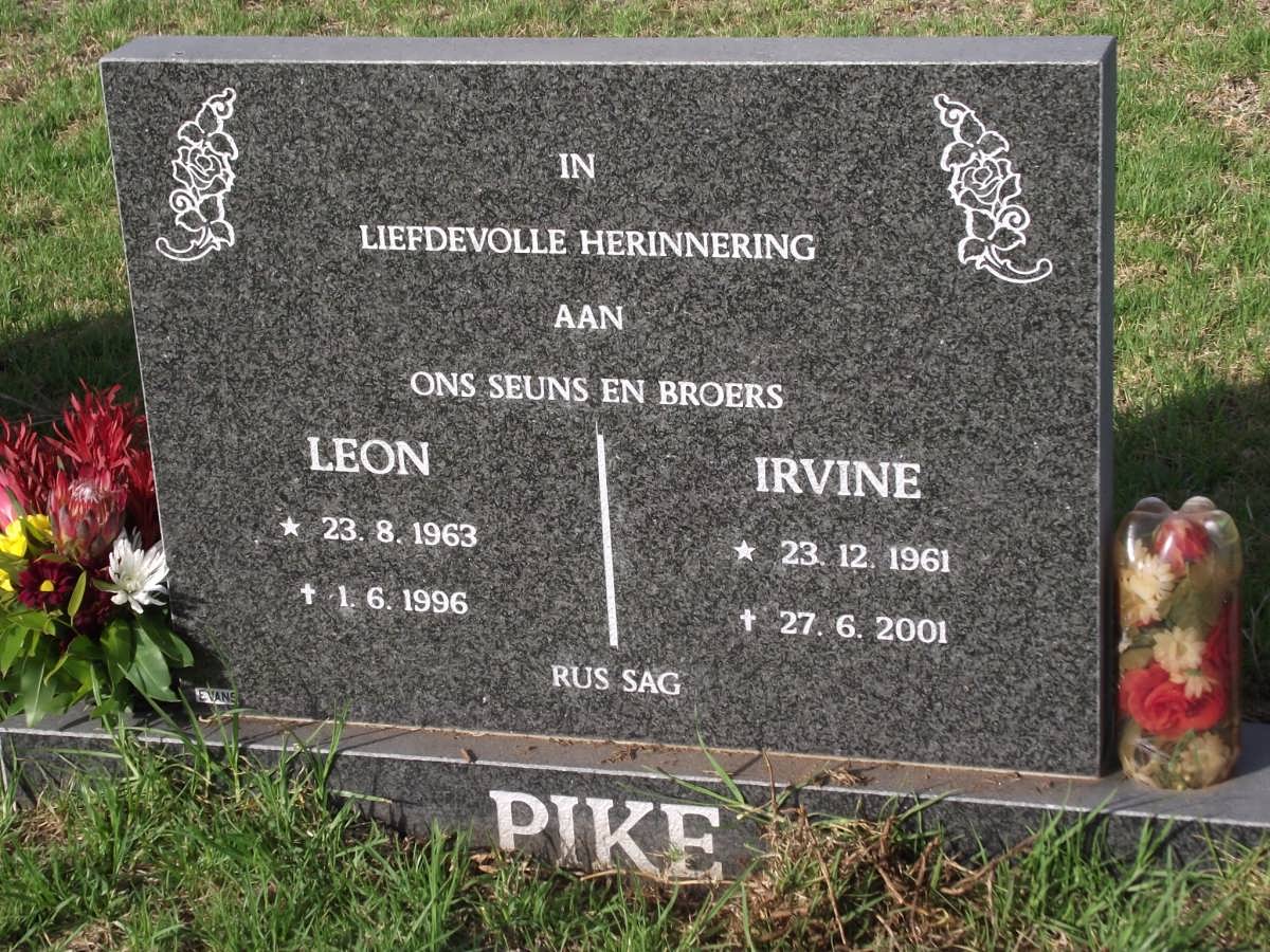 PIKE Leon 1963-1996 :: PIKE Irvine 1961-2001