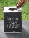 PILLAY Martha 1930-2006