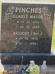 PINCHES Gladys Maude 1910-1989 :: PINCHES Bridget 1908-1994