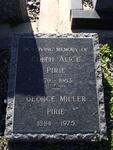 PIRIE Edith Alice 1879-1963 & George Miller 1884-1975