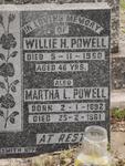 POWELL Willie H. -1960 & Martha L 1892-1961