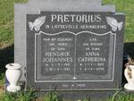PRETORIUS Hendrik Johannes 1916-1993 & Anna Catherina 1923-2005