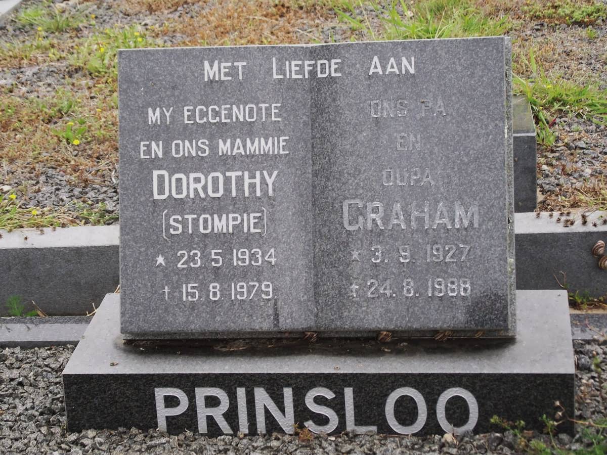 PRINSLOO Graham 1927-1988 & Dorothy 1934-1979