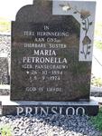 PRINSLOO Maria Petronella nee PANSEGRAUW 1894-1974