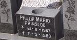 PRINSLOO Phillip Mario 1987-1989