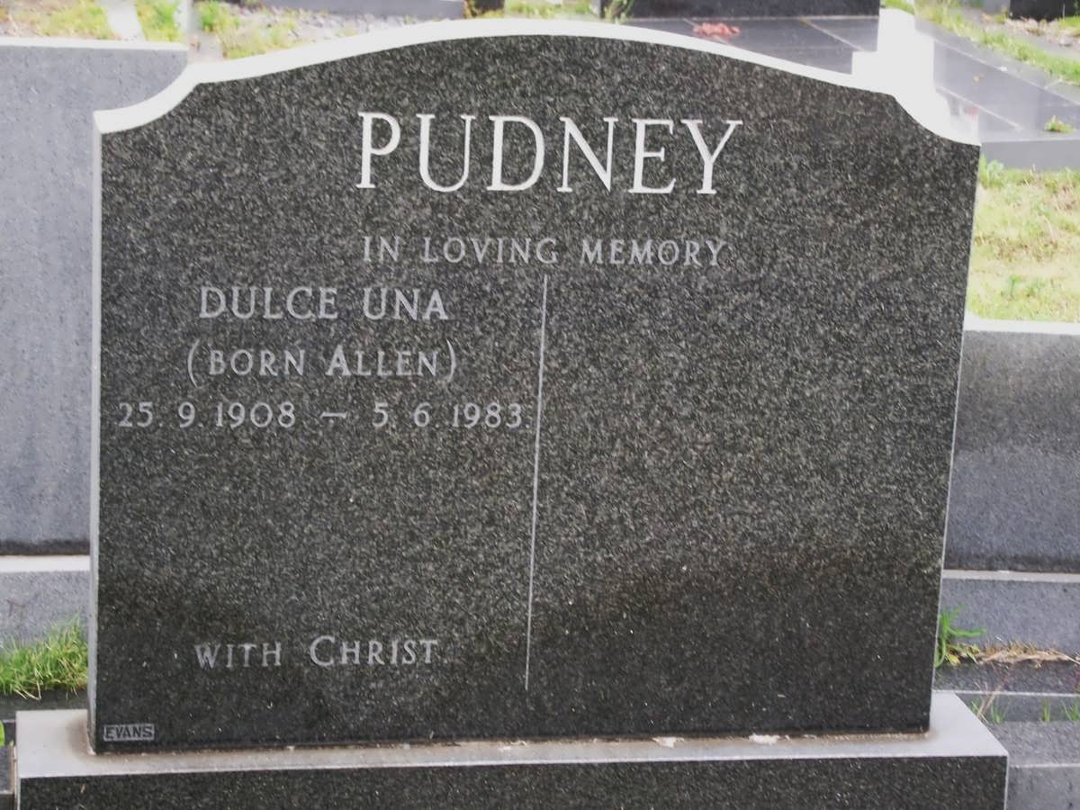 PUDNEY Dulce Una nee ALLEN 1908-1983