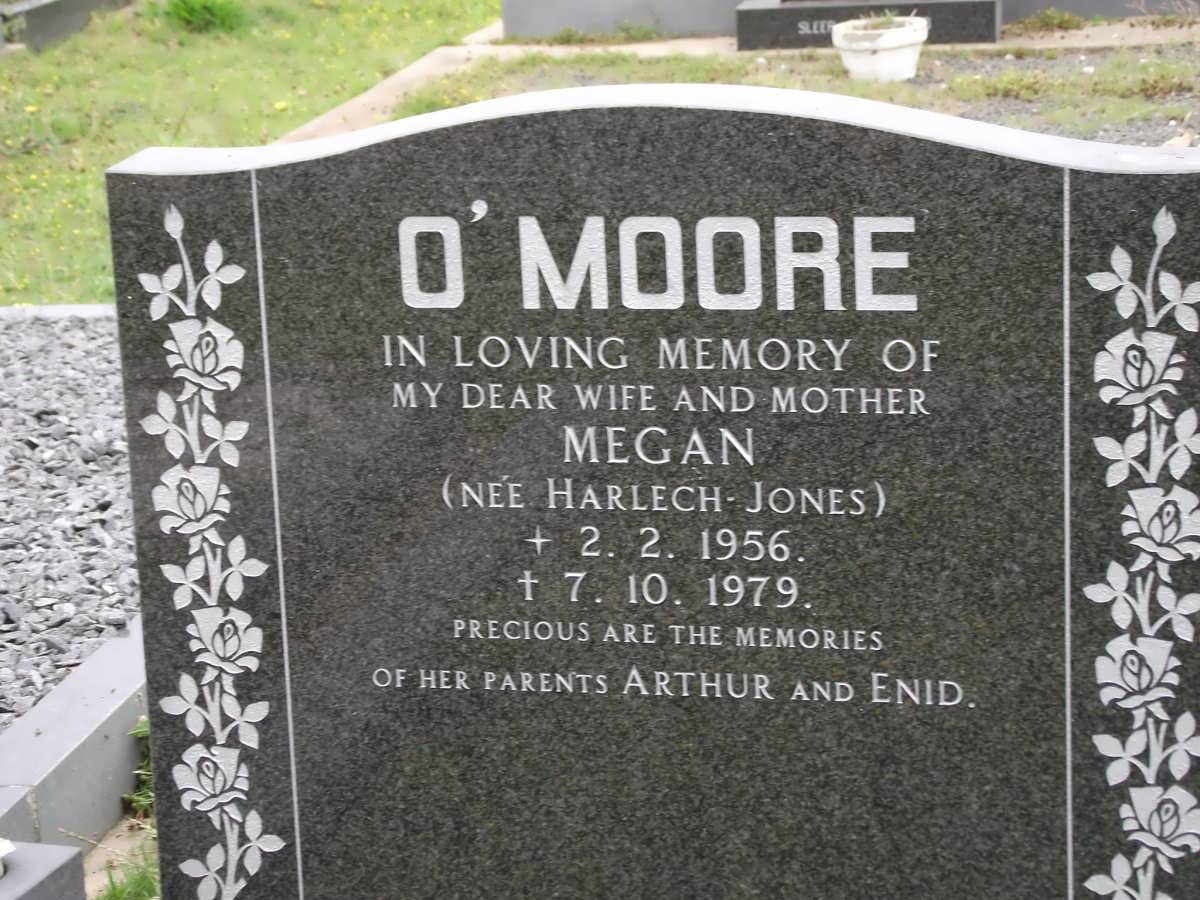 O'MOORE Megan nee HARLECH-JONES 1956-1979