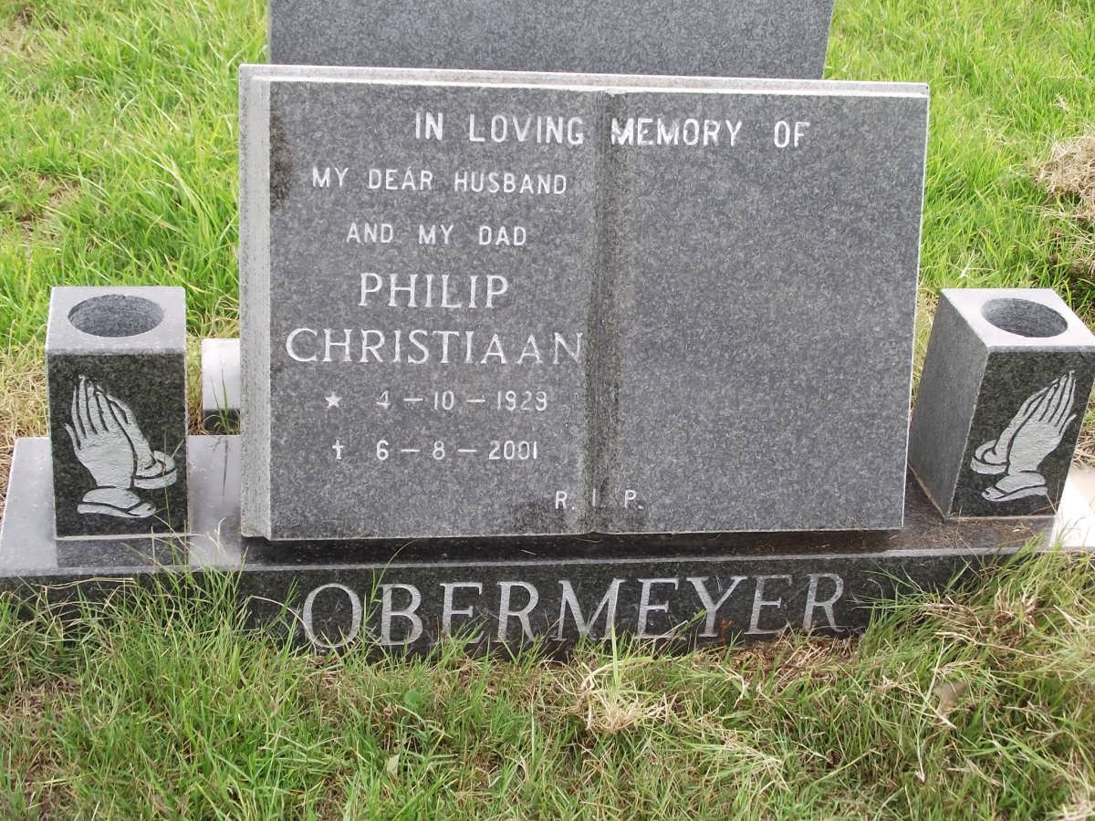 OBERMEYER Philip Christiaan 1929-2001