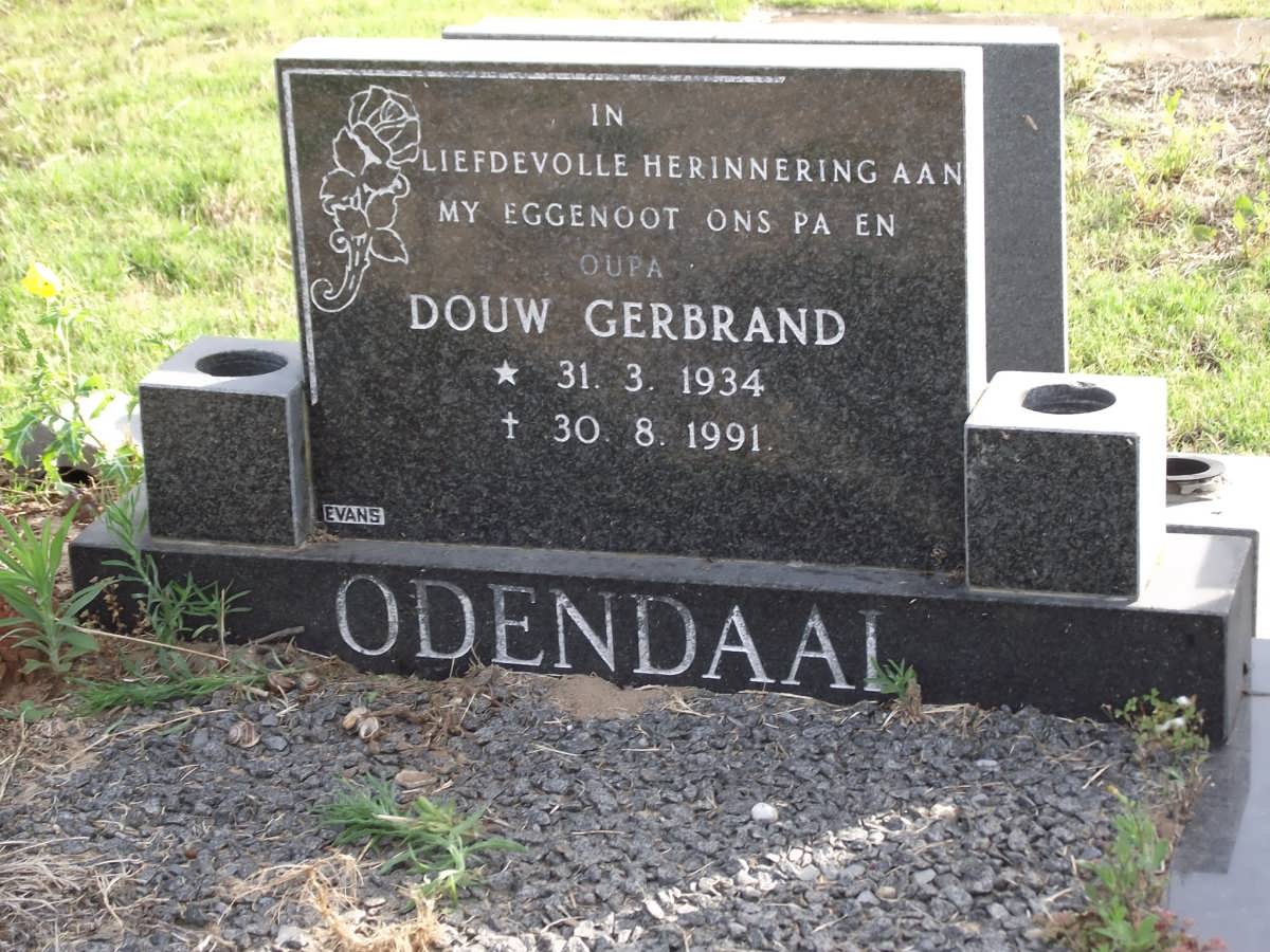 ODENDAAL Douw Gerbrand 1934-1991