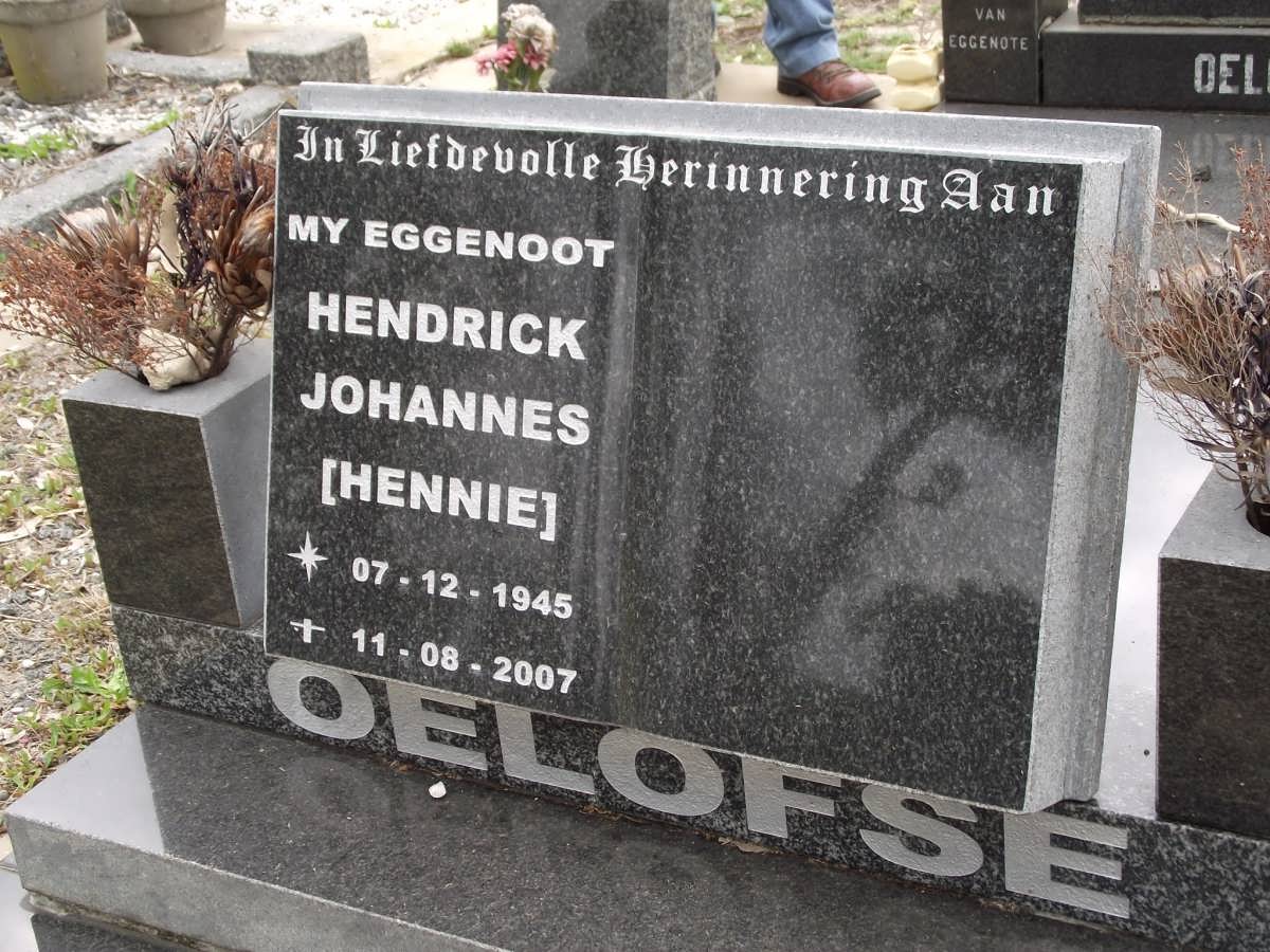 OELOFSE Hendrick Johannes 1945-2007