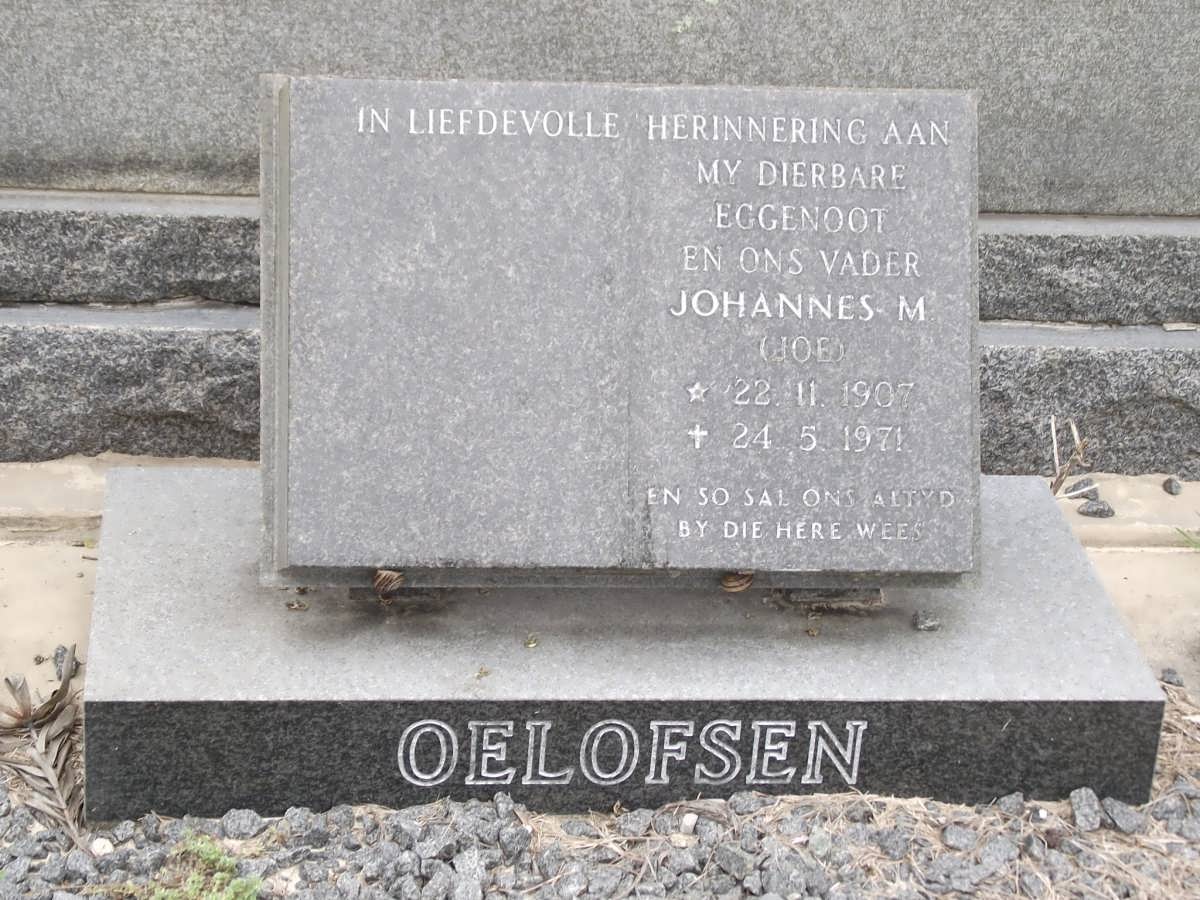 OELOFSEN Johannes M. 1907-1971