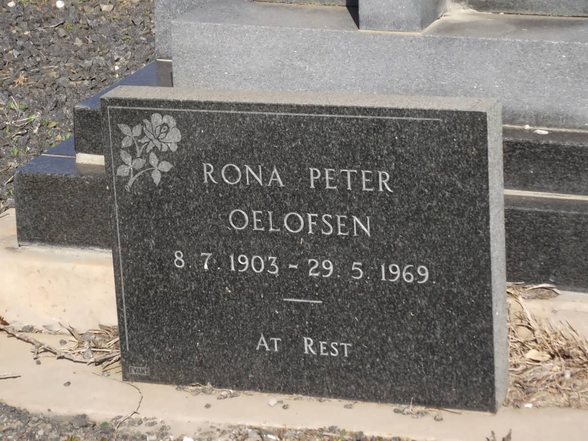 OELOFSEN Rona Peter 1903-1969