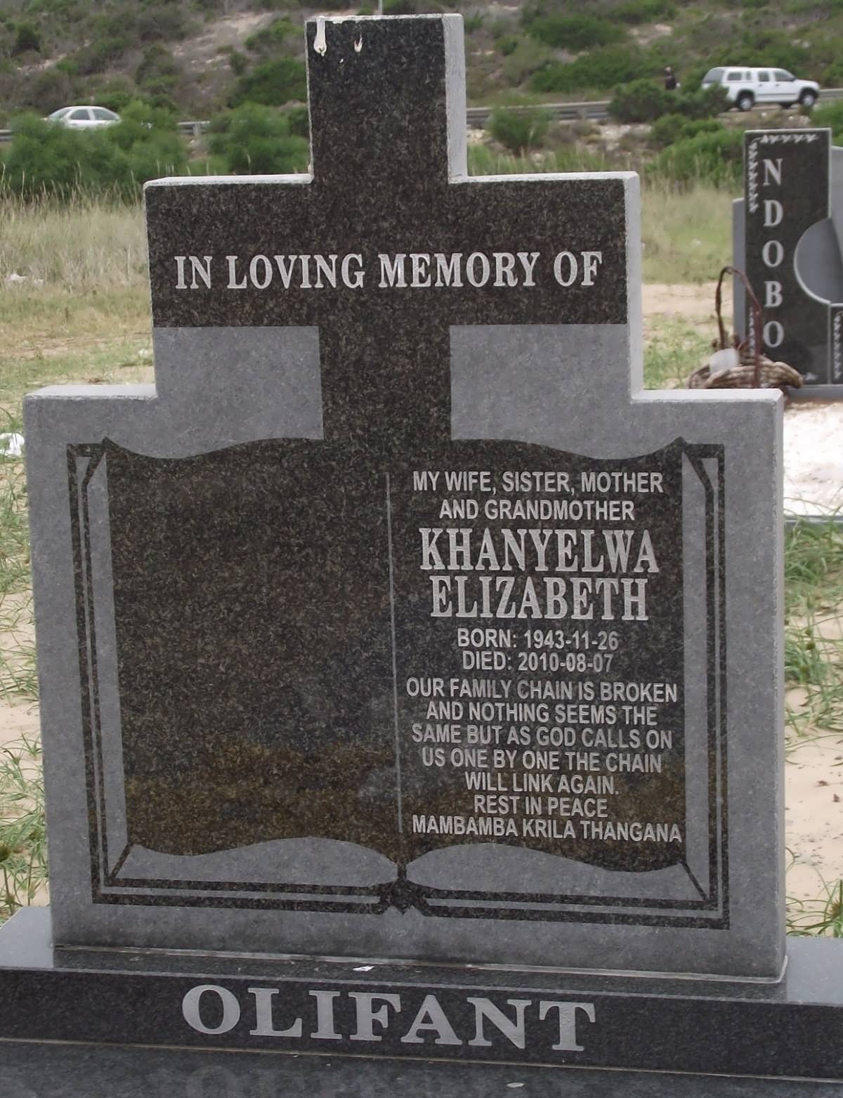 OLIPHANT Khanyelwa Elizabeth 1943-2010