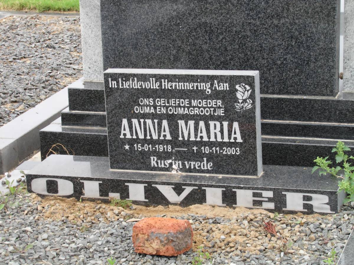 OLIVIER Anna Maria 1918-2003