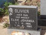 OLIVIER Elsie Johanna 1906-1982