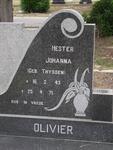 OLIVIER Hester Johanna nee THYSSEN 1943-1971
