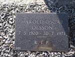 OLSSON Harold Oscar 1920-1971