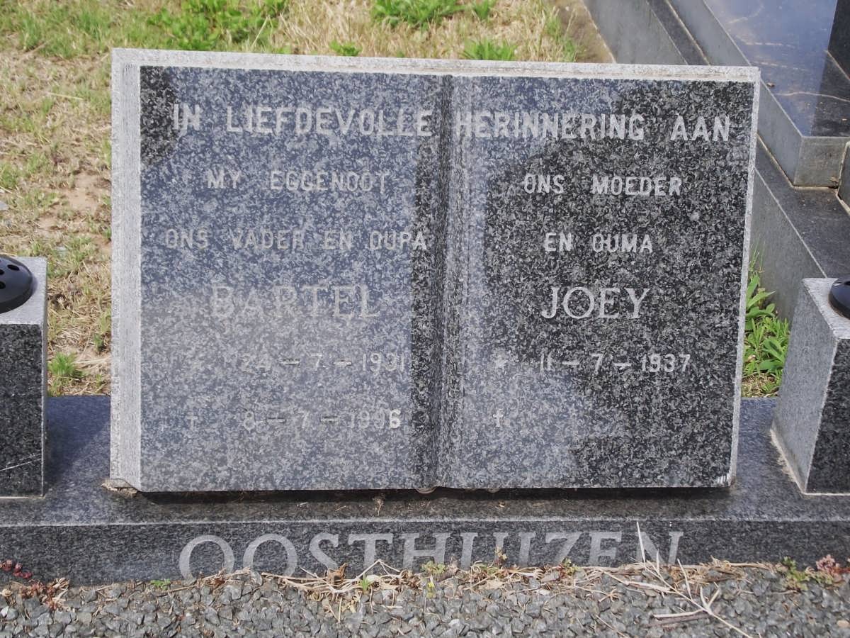 OOSTHUIZEN Bartel 1931-1996 & Joey 1937