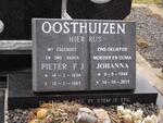 OOSTHUIZEN Pieter F.J. 1934-1987 & Johanna 1944-2011
