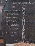 OOSTHUIZEN Solomon Johannes 1911-1973