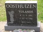 OOSTHUIZEN Yolande 1981-1981