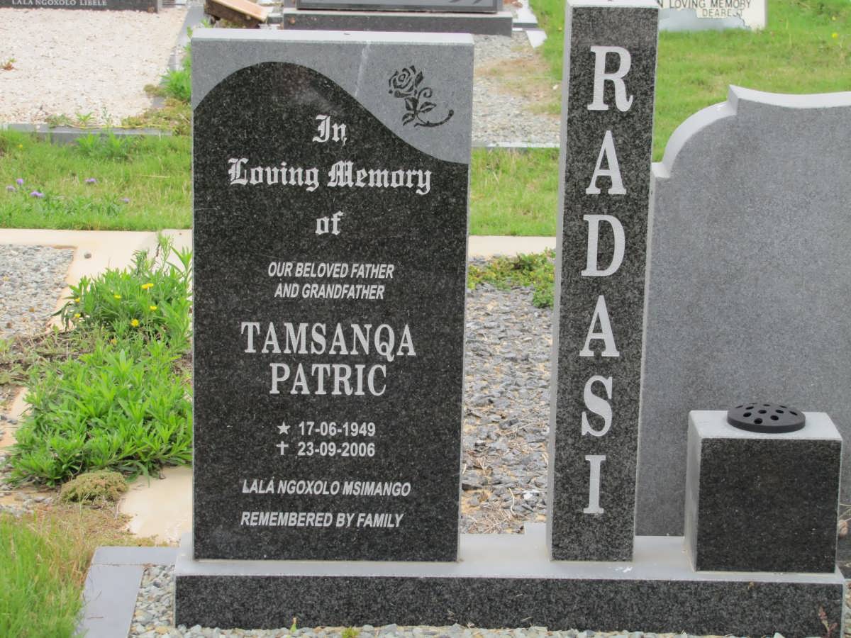 RADASI Tamsanqa Patric 1949-2006