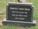 READ Harold John 1922-2004