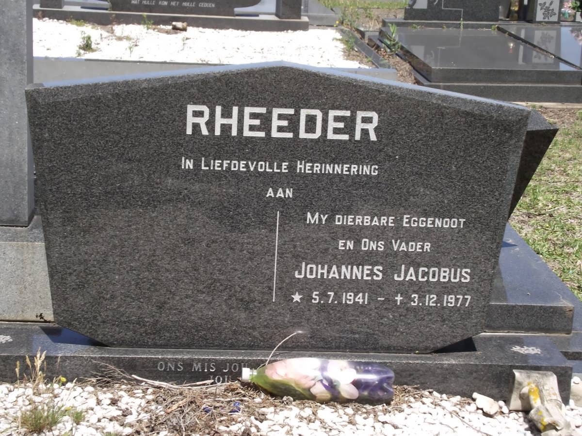 RHEEDER Johannes Jacobus 1941-1977