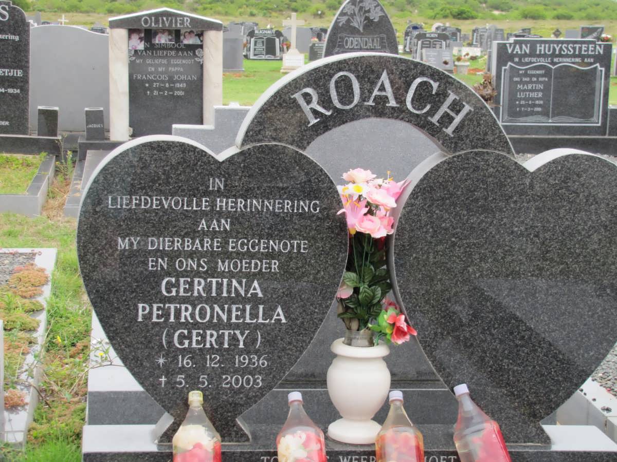 ROACH Gertina Petronella 1936-2003