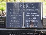 ROBERTS Samuel William 1899-1982 & Annie Gertruida 1904-1984