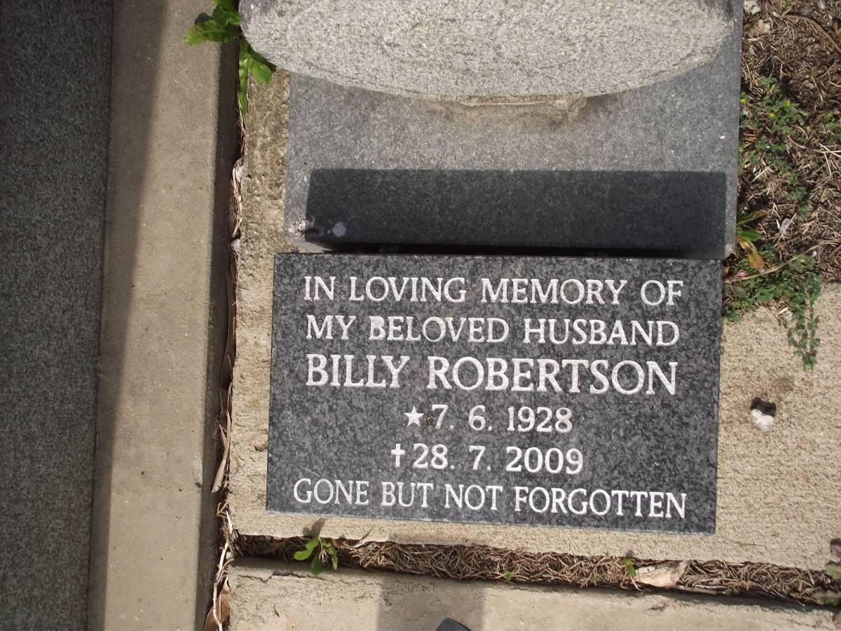 ROBERTSON Billy 1928-2009
