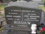 ROSSOUW Andries Johannes 1913-1992 & Jessie Magdalena STAINES 1912-2004