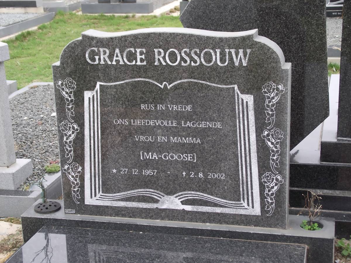 ROSSOUW Grace Elizabeth 1957-2002