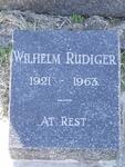 RUDIGER Wilhelm 1921-1963