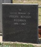 RUDMAN Joseph Benson 1898-1967