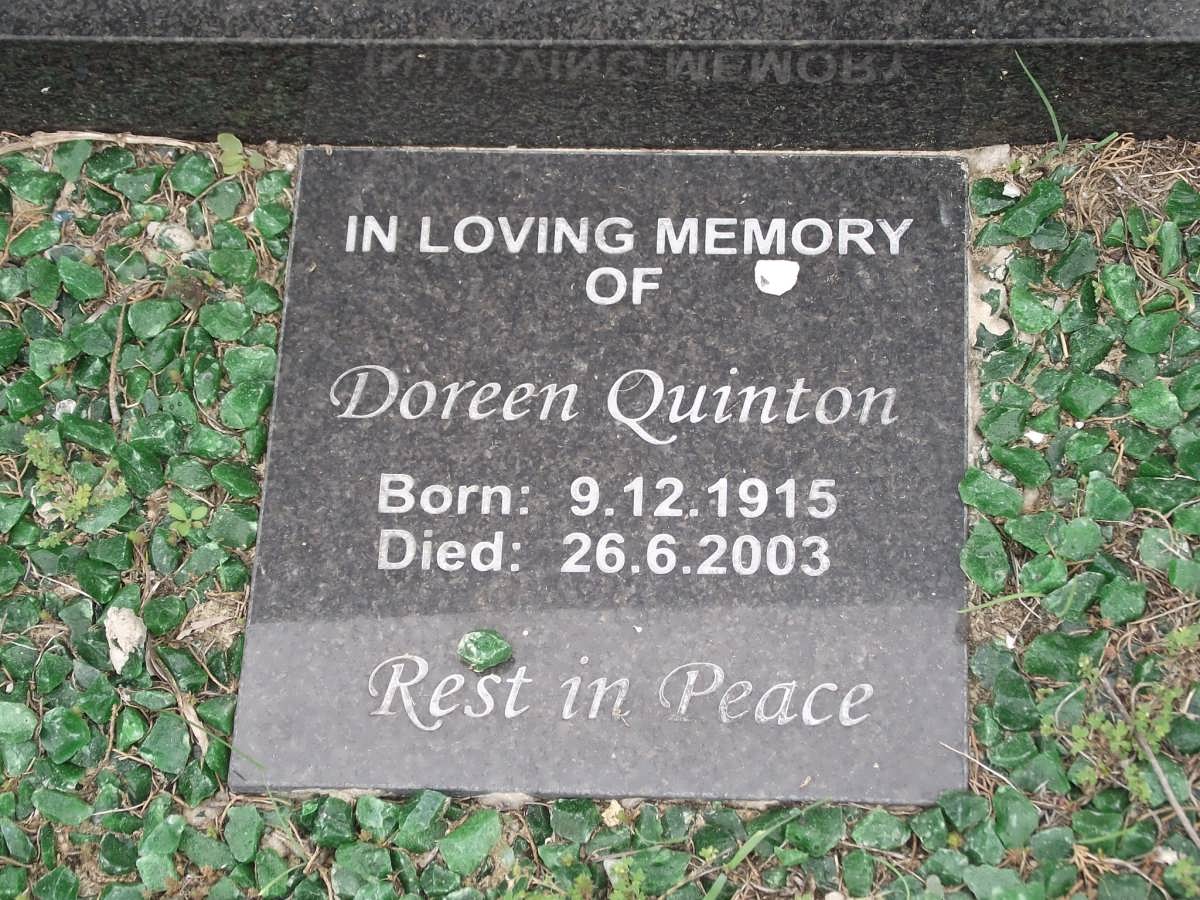 QUINTON Doreen 1915-2003