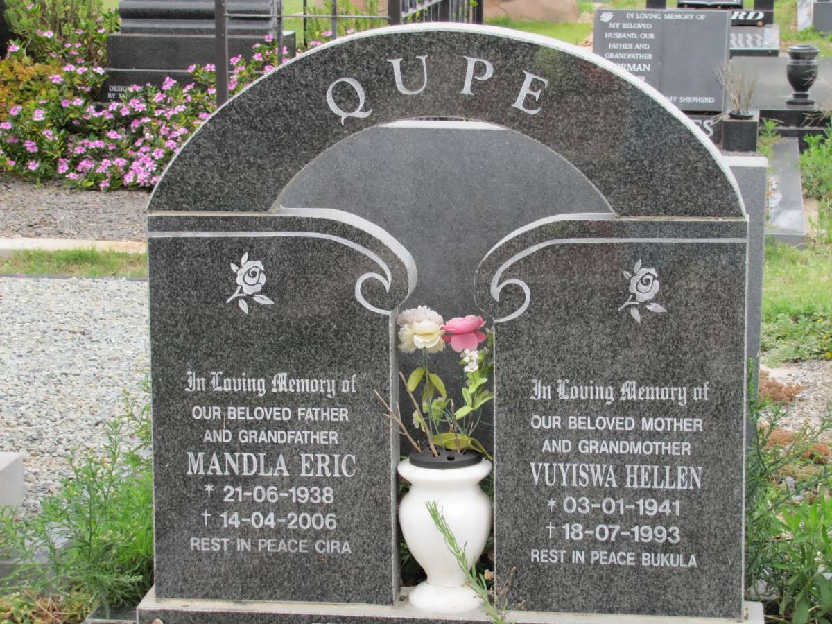 QUPE Mandla Eric 1938-2006 & Vuyiswa Hellen 1941-1993