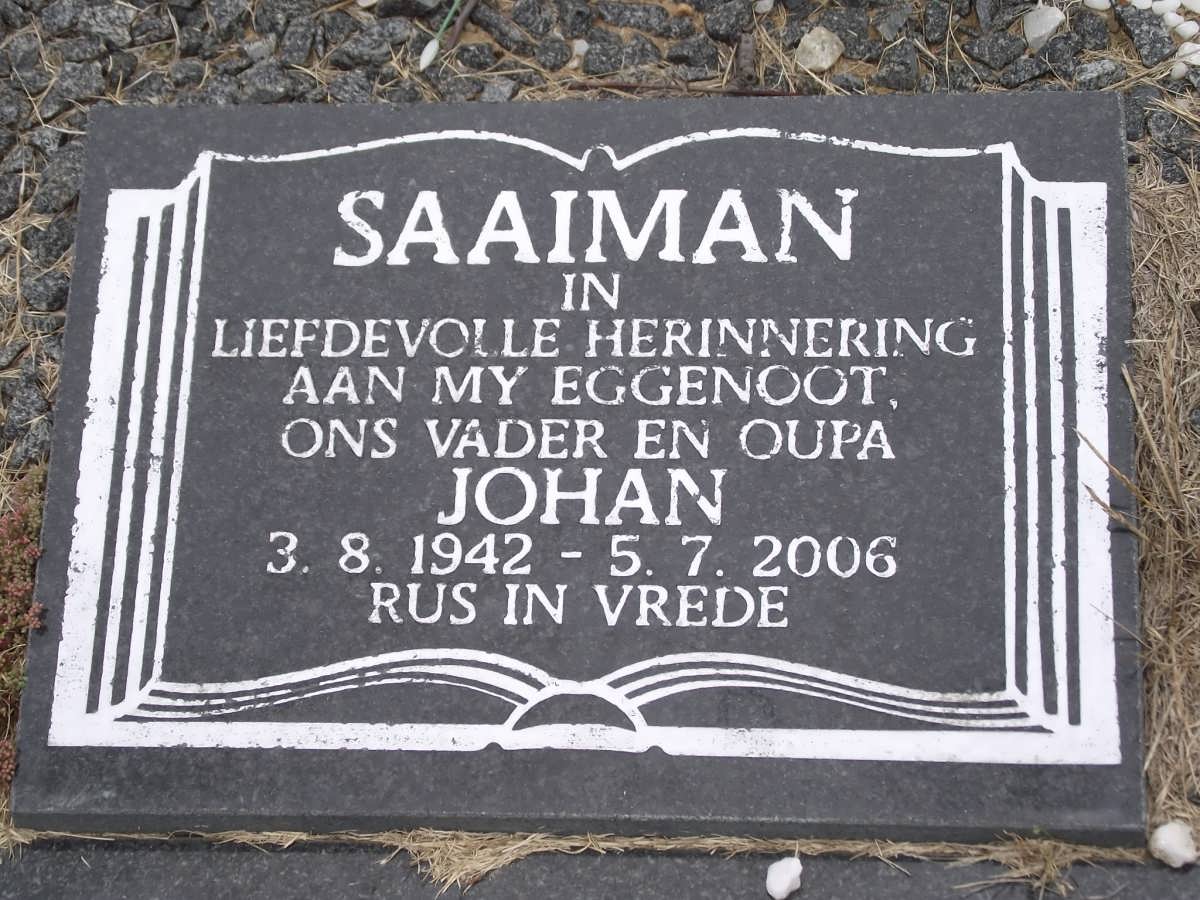 SAAIMAN Johan 1942-2006