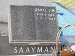 SAAYMAN Sarel J.M. 1922-1977